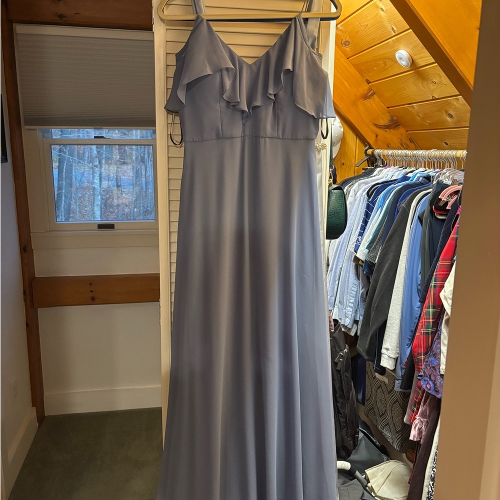Dessy Collection Larkspur Blue Bridesmaid Dress